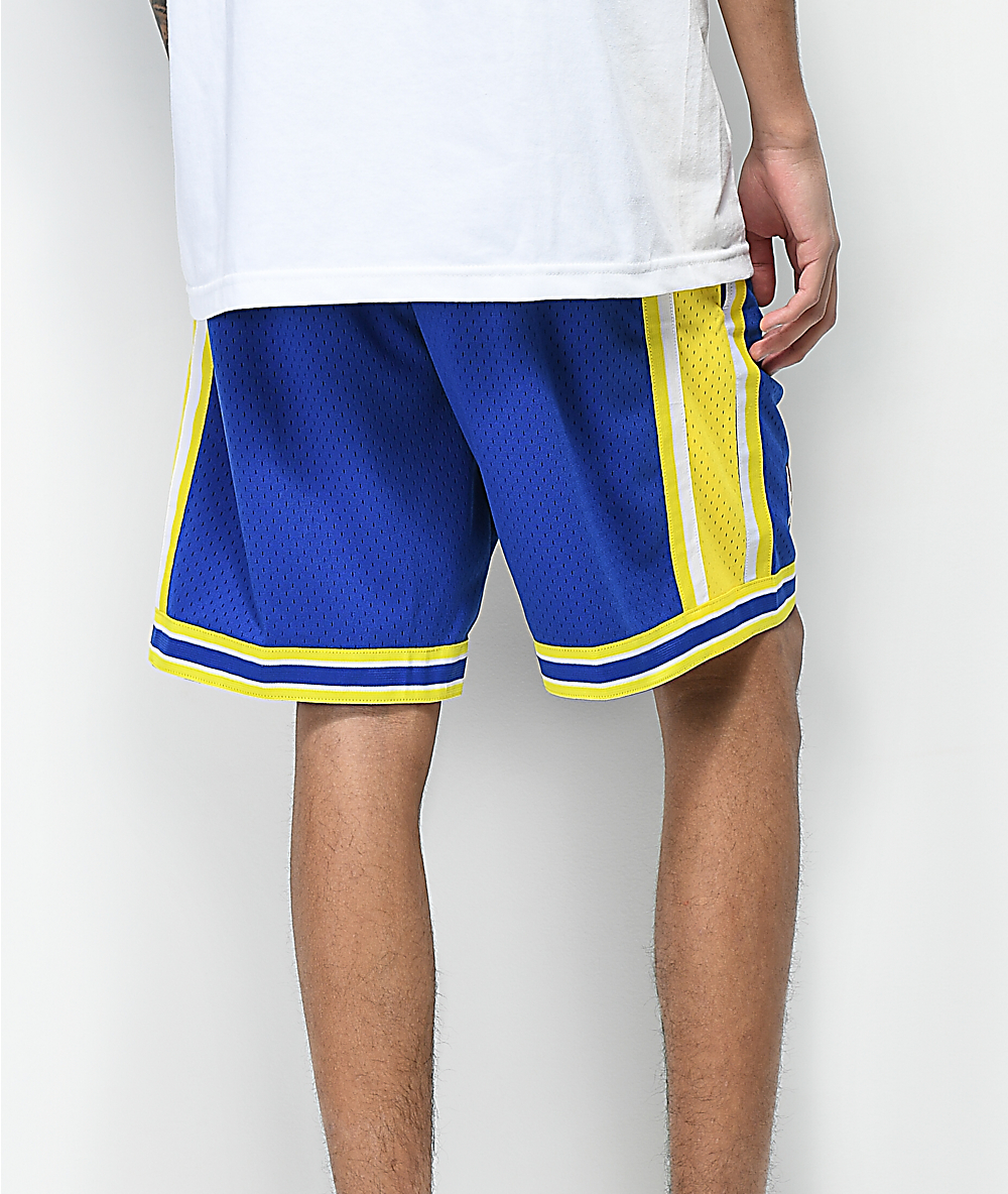 mitchell ness warriors shorts