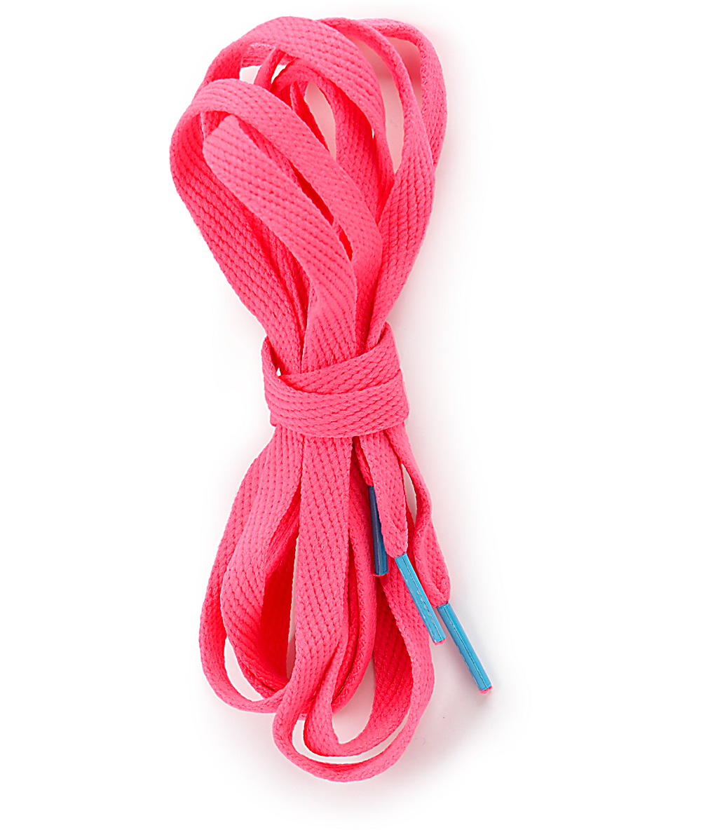 Mr. Lacy Flatties CT Neon Pink Shoe Laces | Zumiez