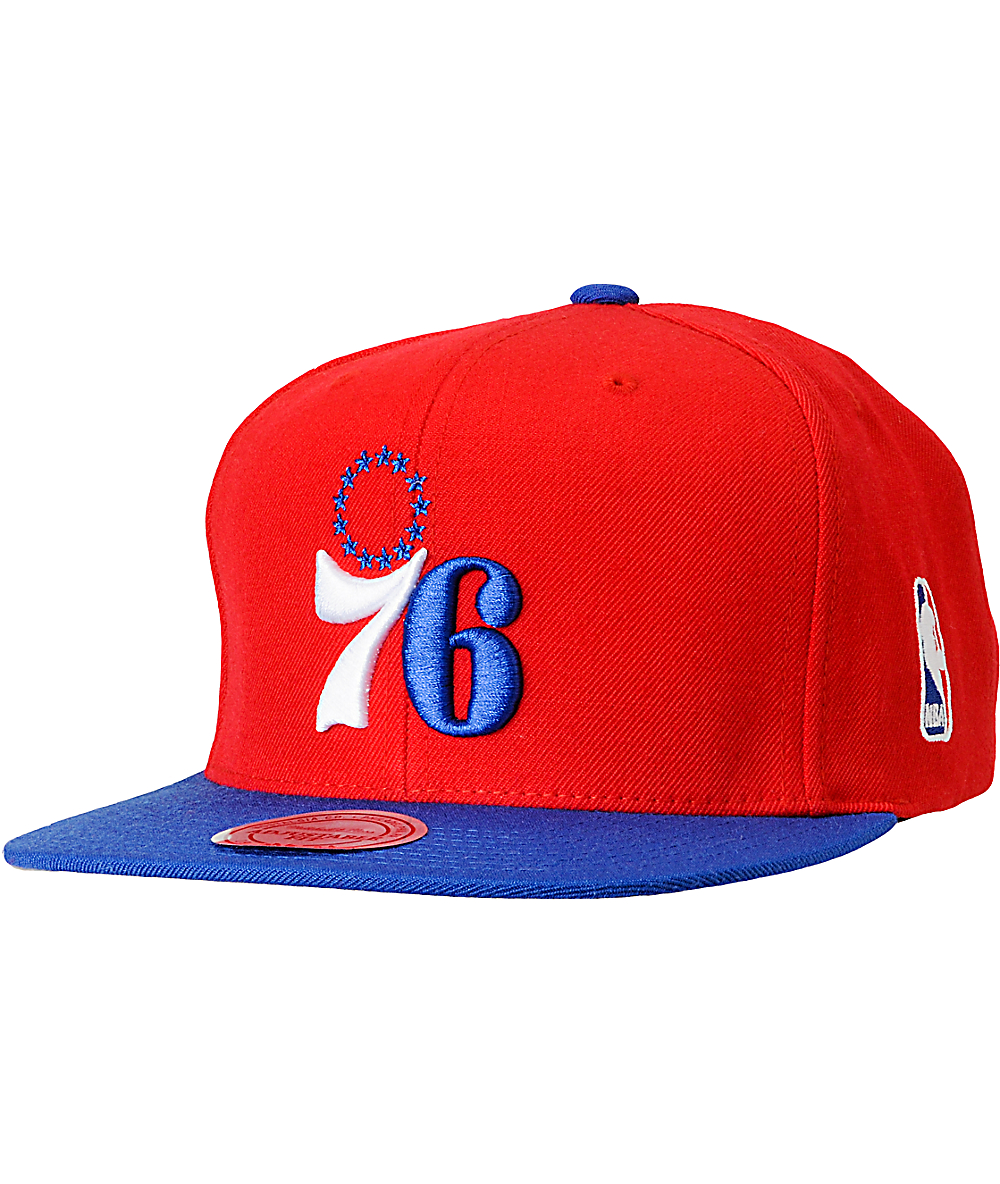 mitchell and ness 76ers snapback