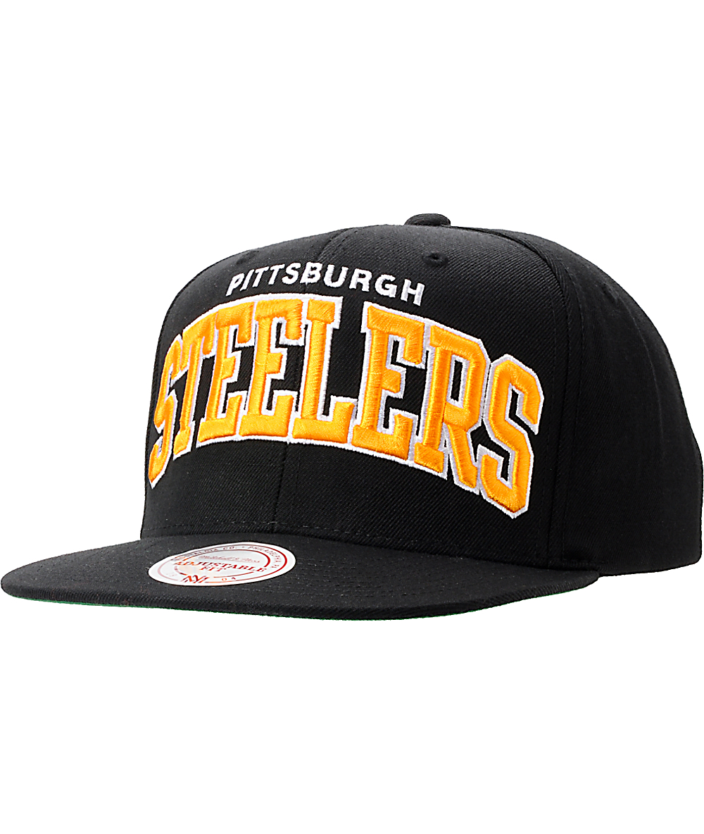 steelers snapback mitchell and ness