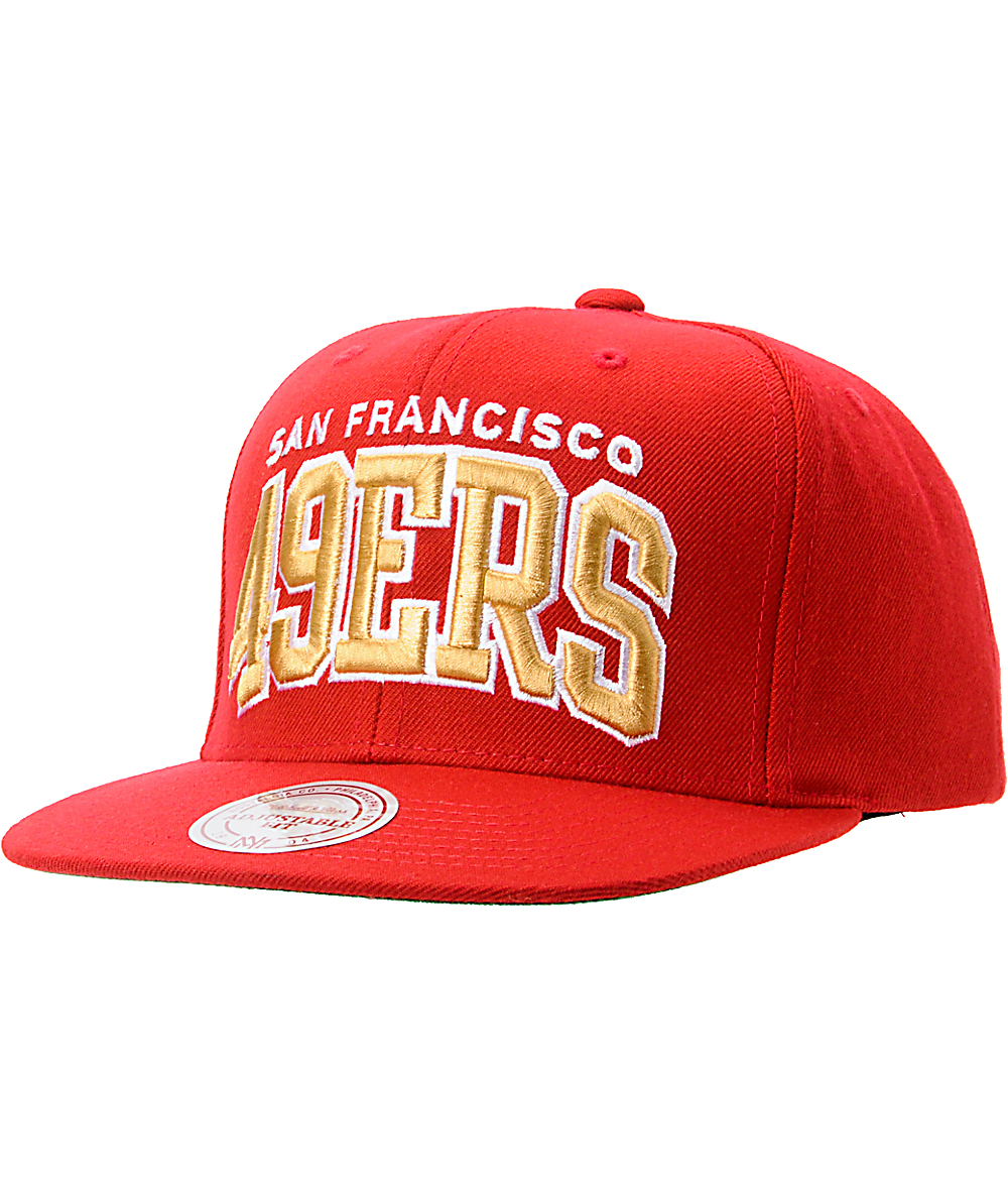 49ers red snapback hat