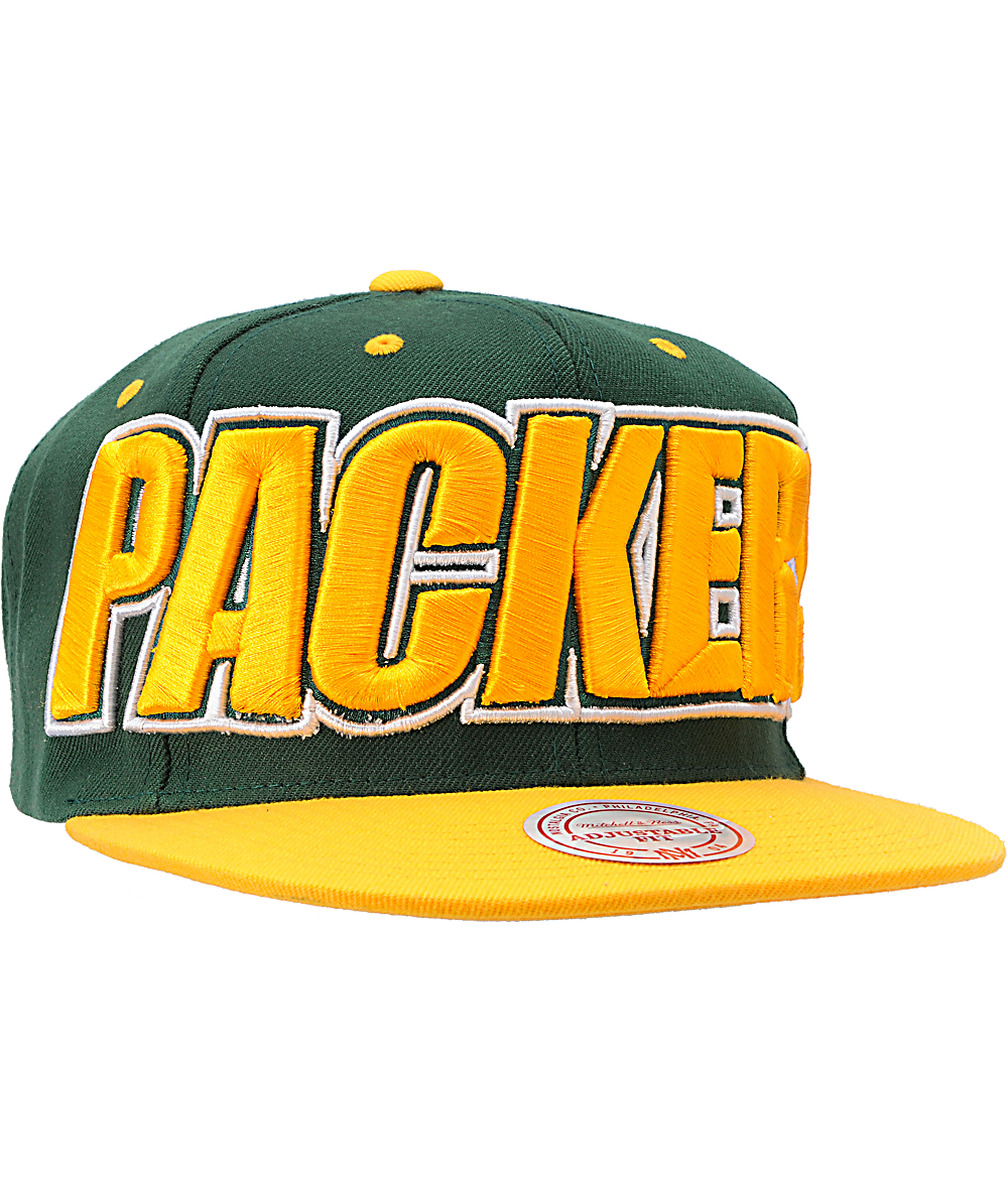 mitchell and ness packers hat