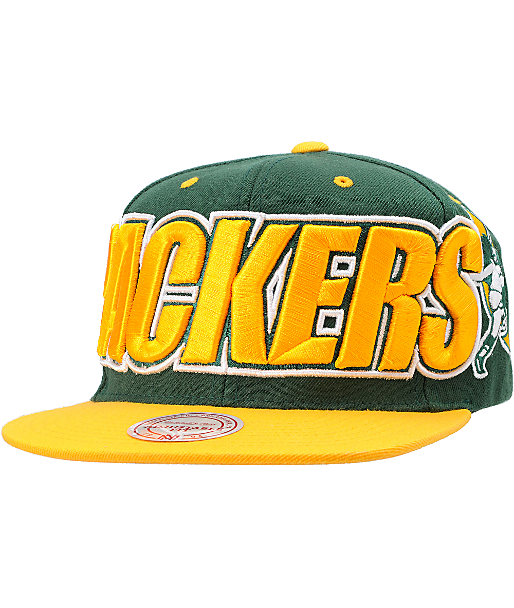mitchell and ness packers hat