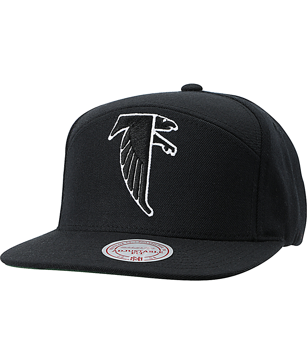 all black mitchell and ness snapback