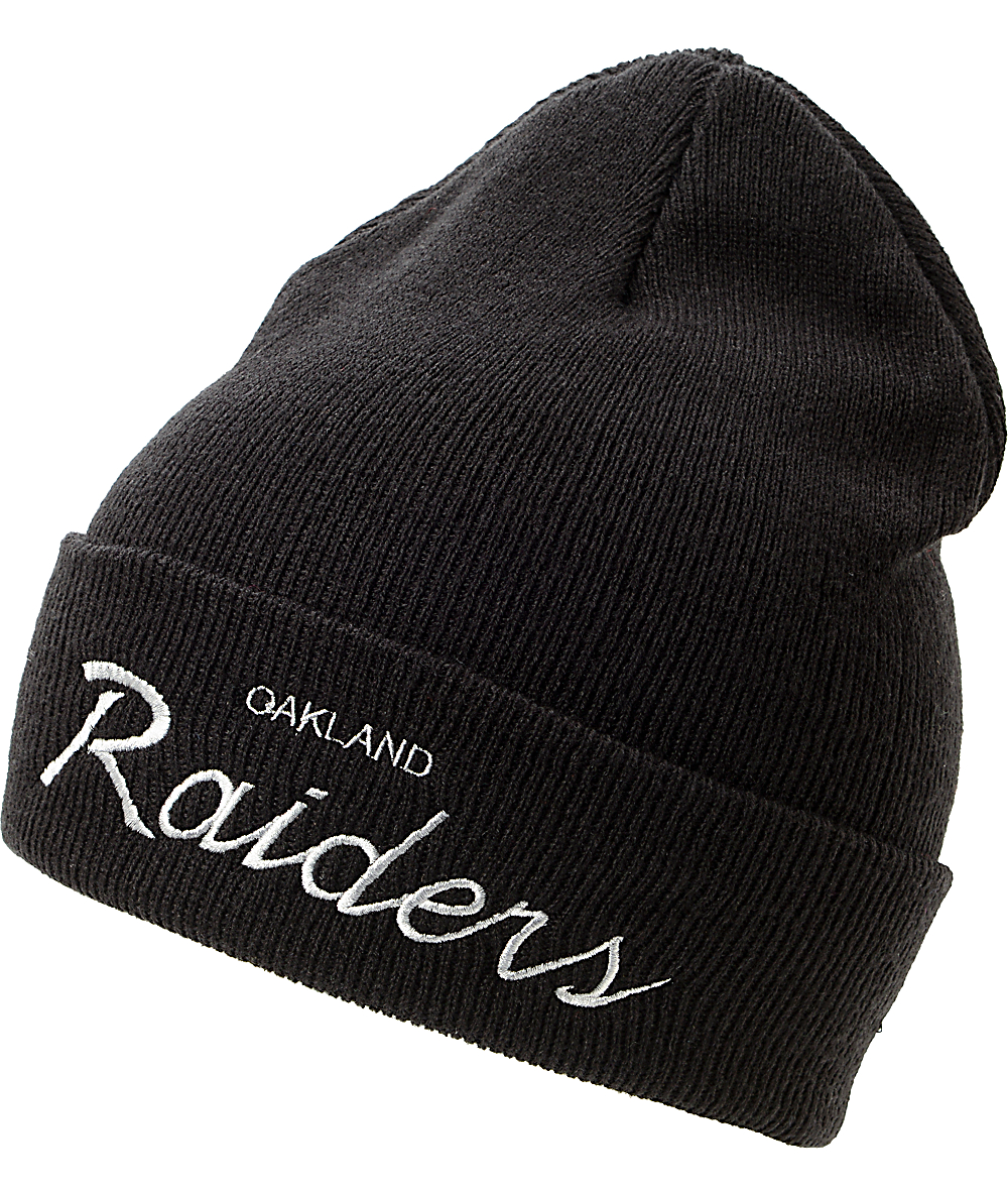 white raiders beanie