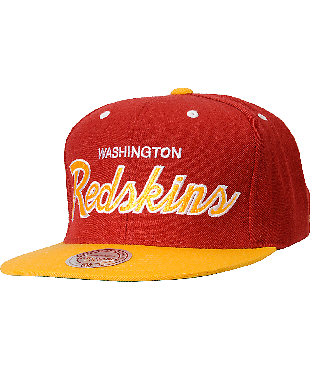 yellow redskins hat