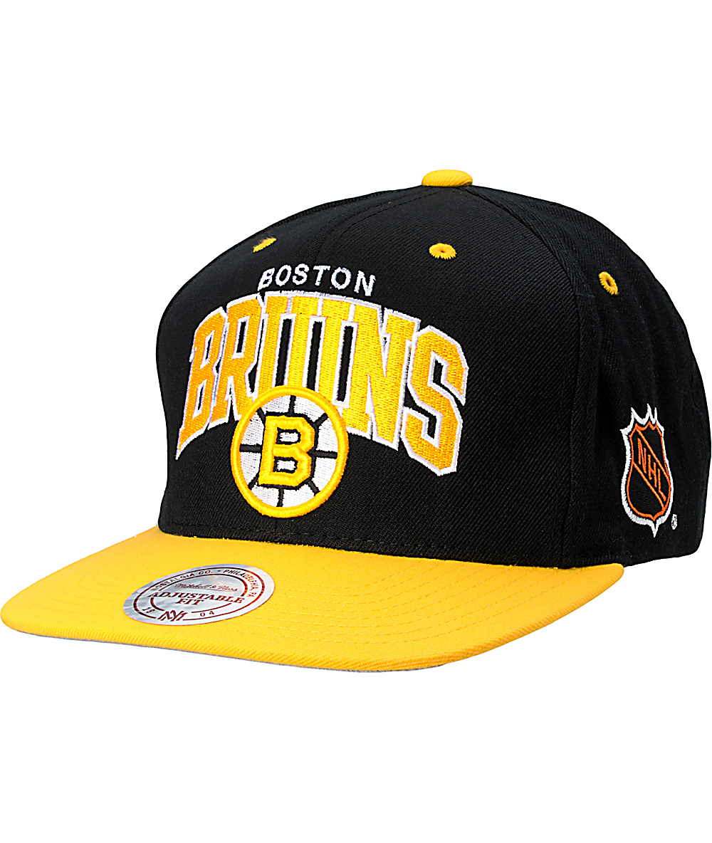 boston bruins snapback mitchell and ness