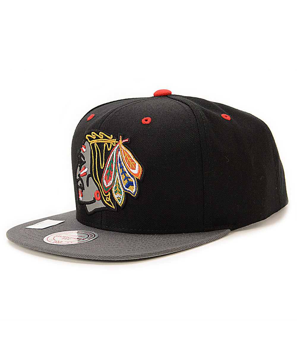 all black blackhawks hat