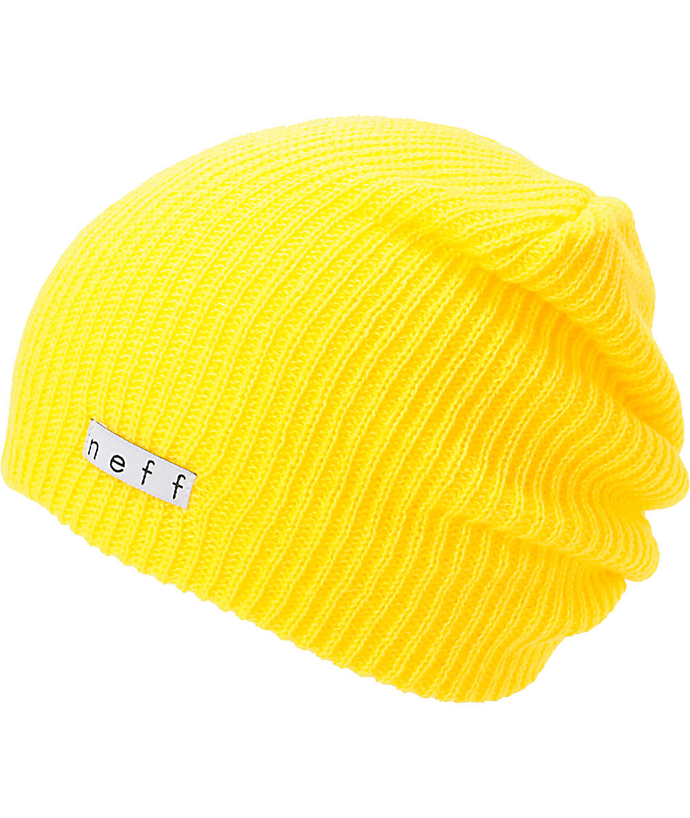 neff yellow beanie