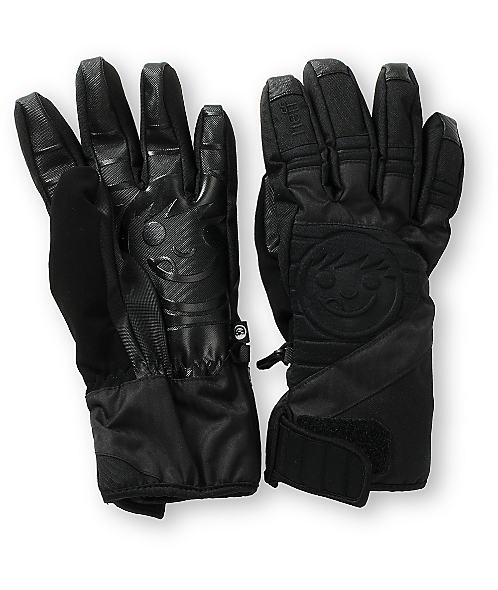 Neff Digger Black Snowboard Gloves | Zumiez