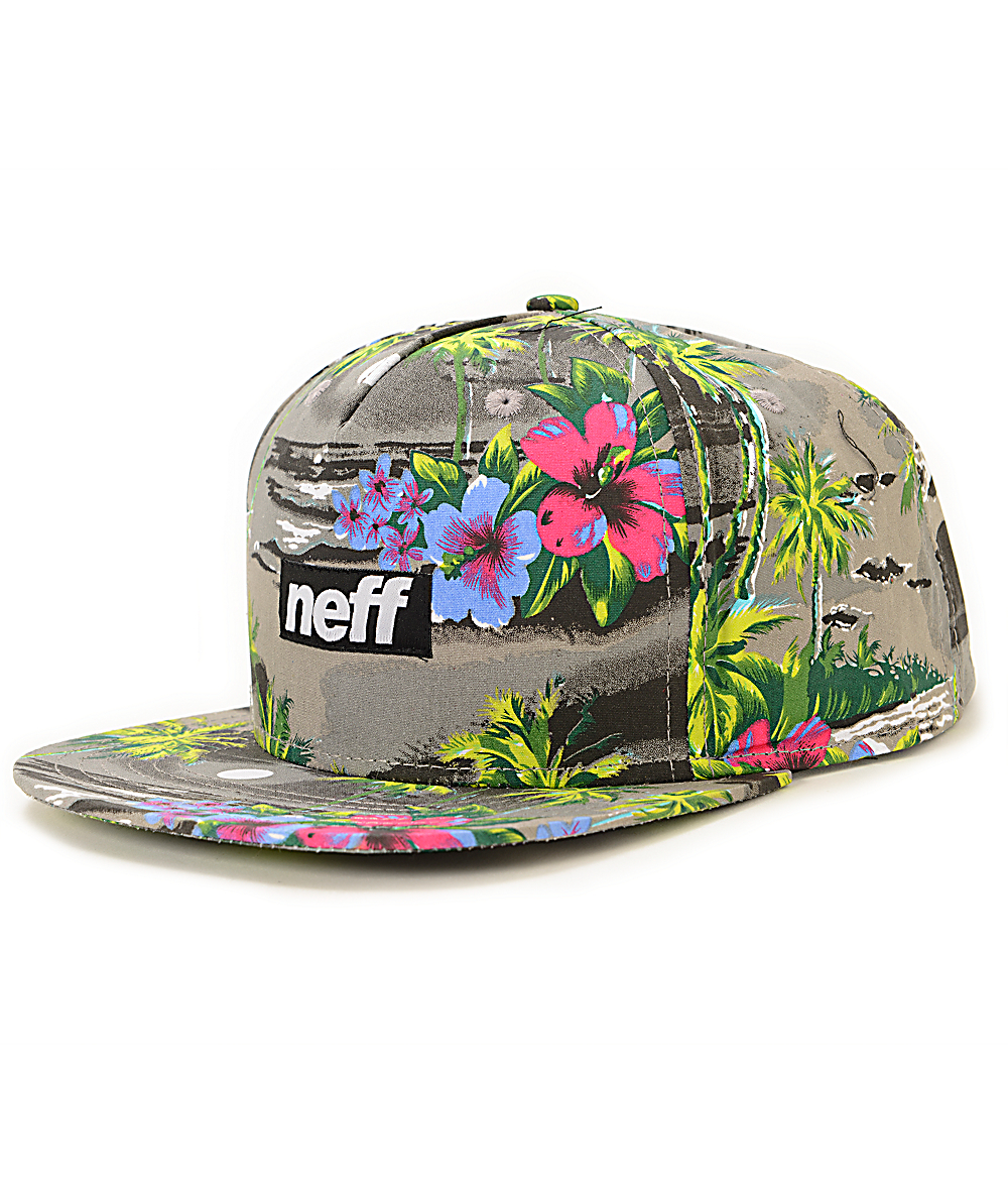 hawaiian print hat