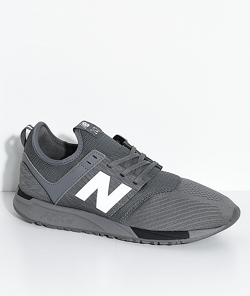 new balance grey and black