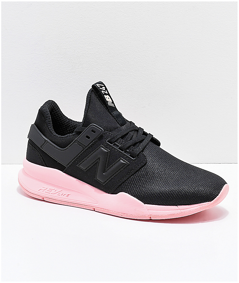 new balance black and pink shoes