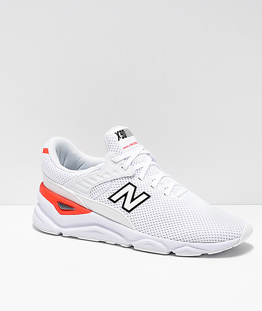 red and white new balance shoes