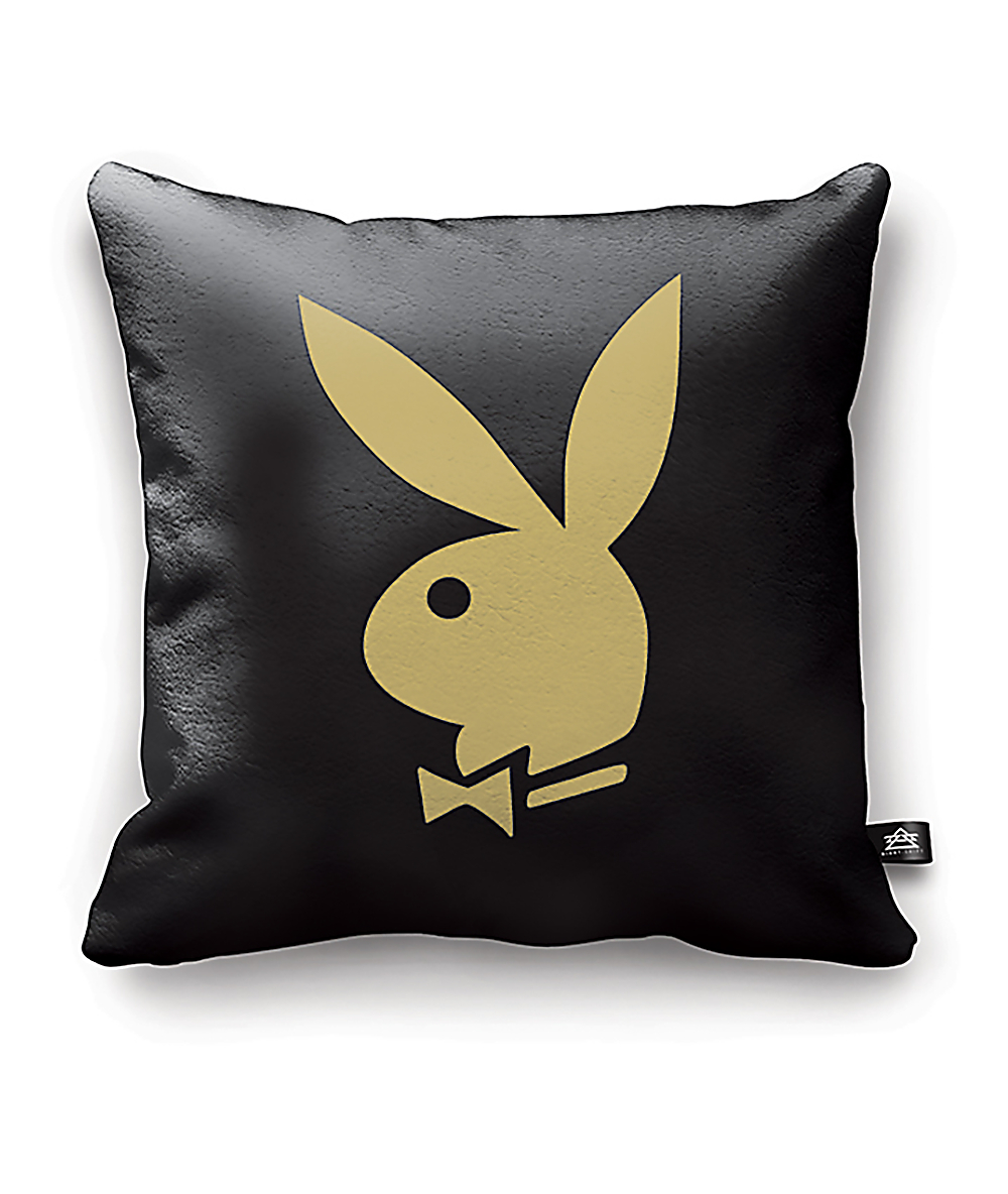 Night Shift X Playboy Classic Black Gold Bunny Pillow Zumiez