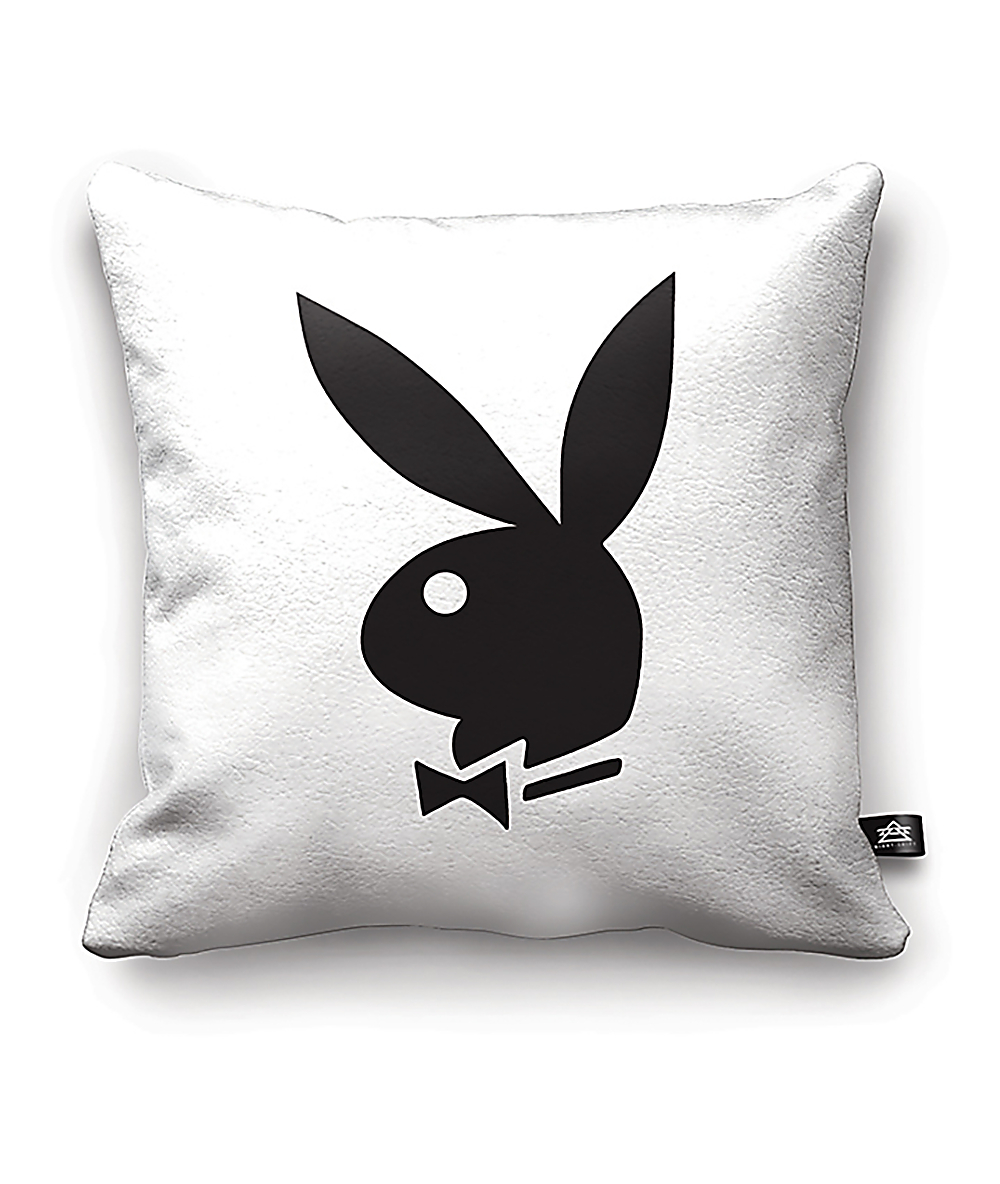 Night Shift X Playboy Classic Black White Bunny Pillow Zumiez