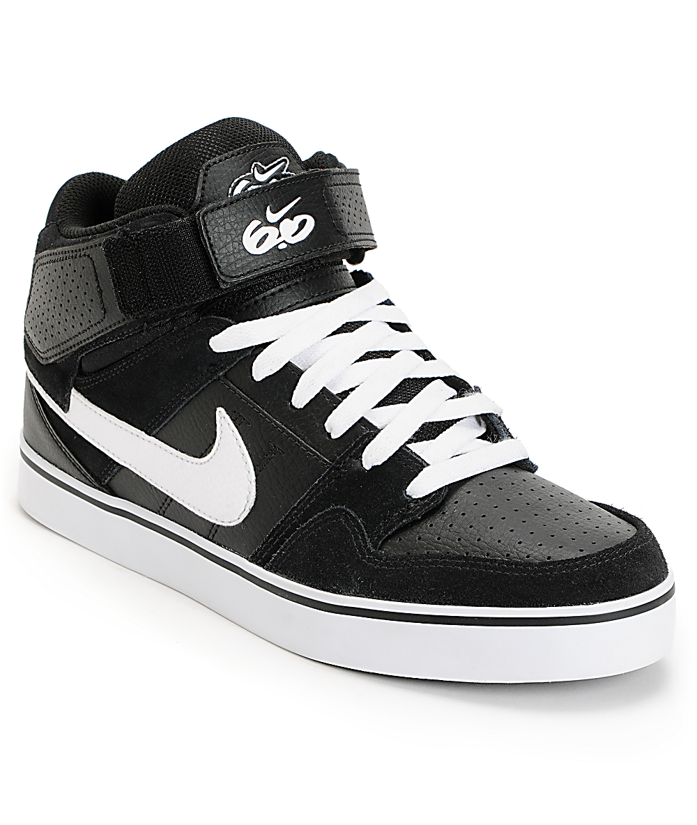 Nike 6.0 Air Mogan Mid 2 SE Black & White Shoes Nike 6.0 Air Mogan Mid 2 SE Black & White Shoes