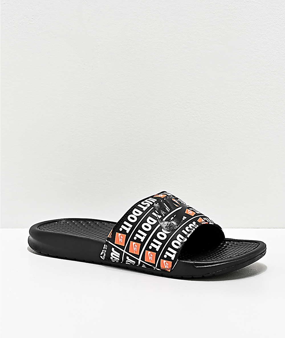 nike benassi jdi print slide sandals