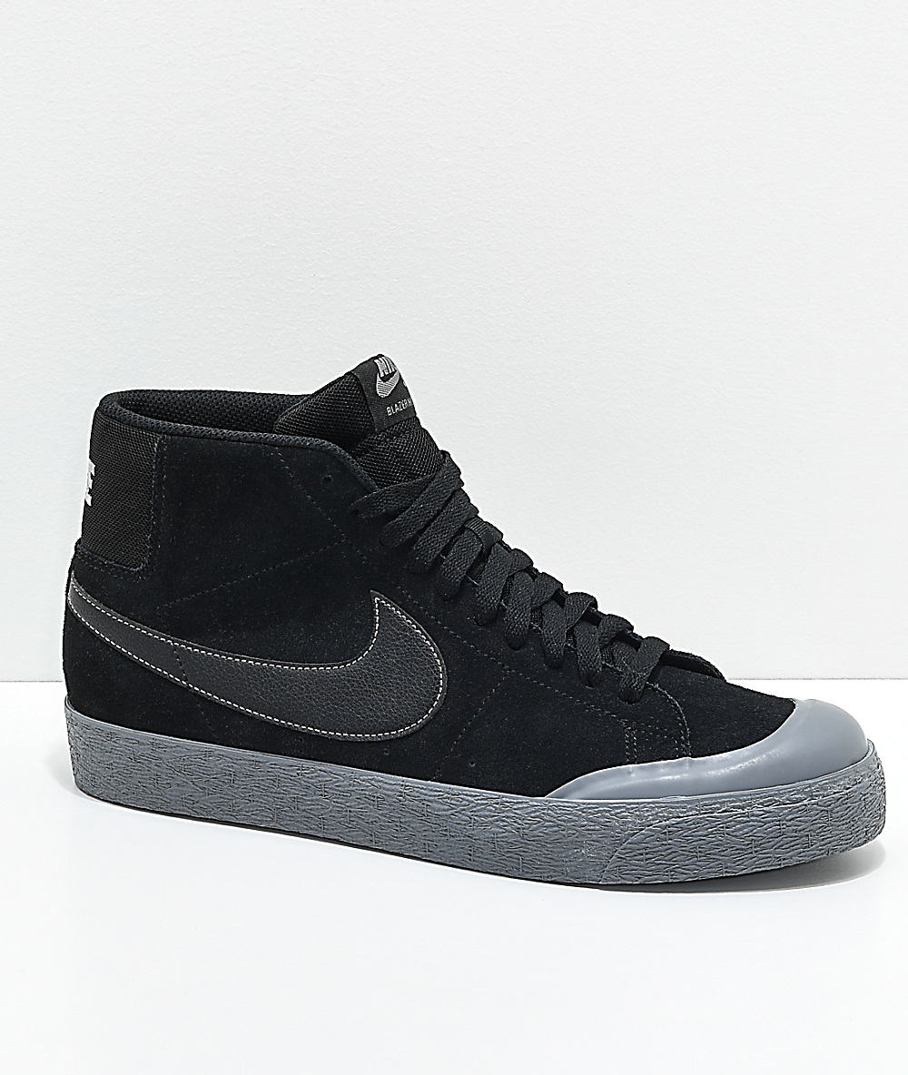 Nike SB Blazer XT Mid Black & Pewter Skate Shoes | Zumiez Nike SB Blazer XT Mid Black & Pewter Skate Shoes | Zumiez