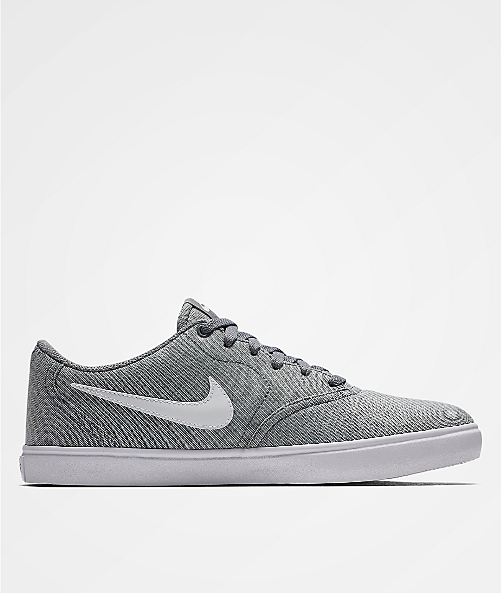 nike sb grey check solarsoft trainers