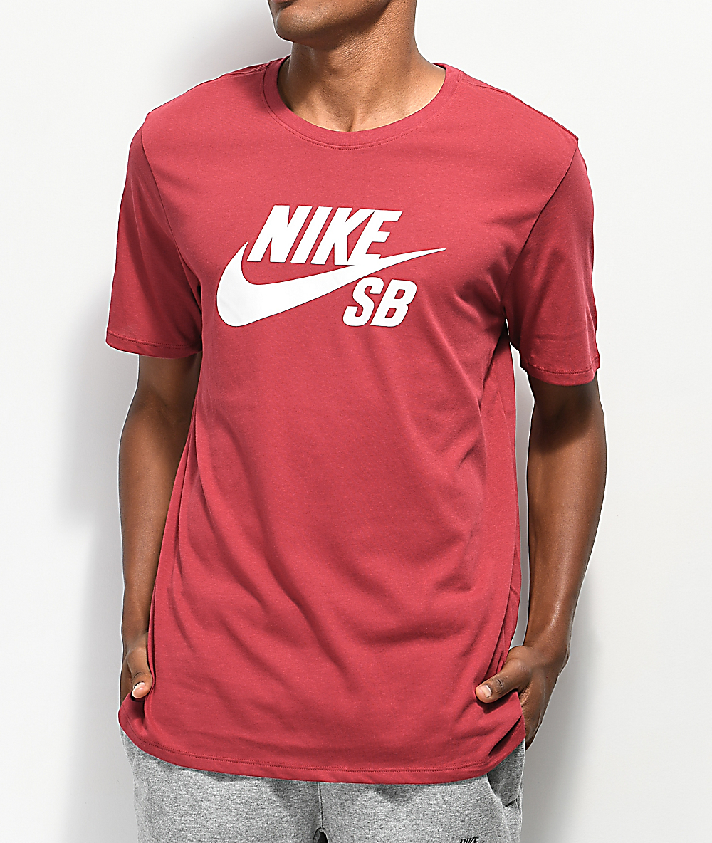 Nike SB Dri-Fit Logo camiseta roja | Zumiez