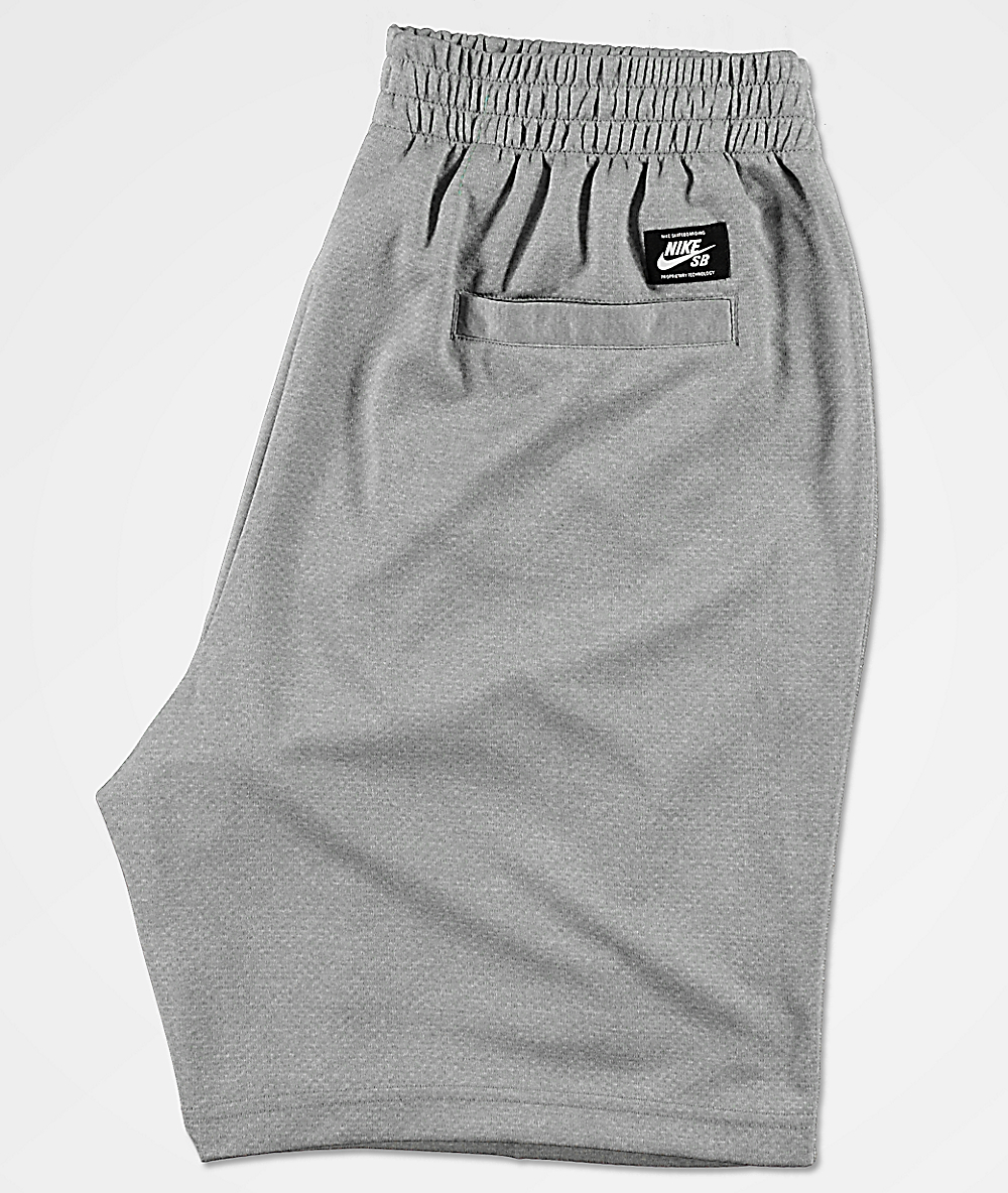 nike shorts grey and white