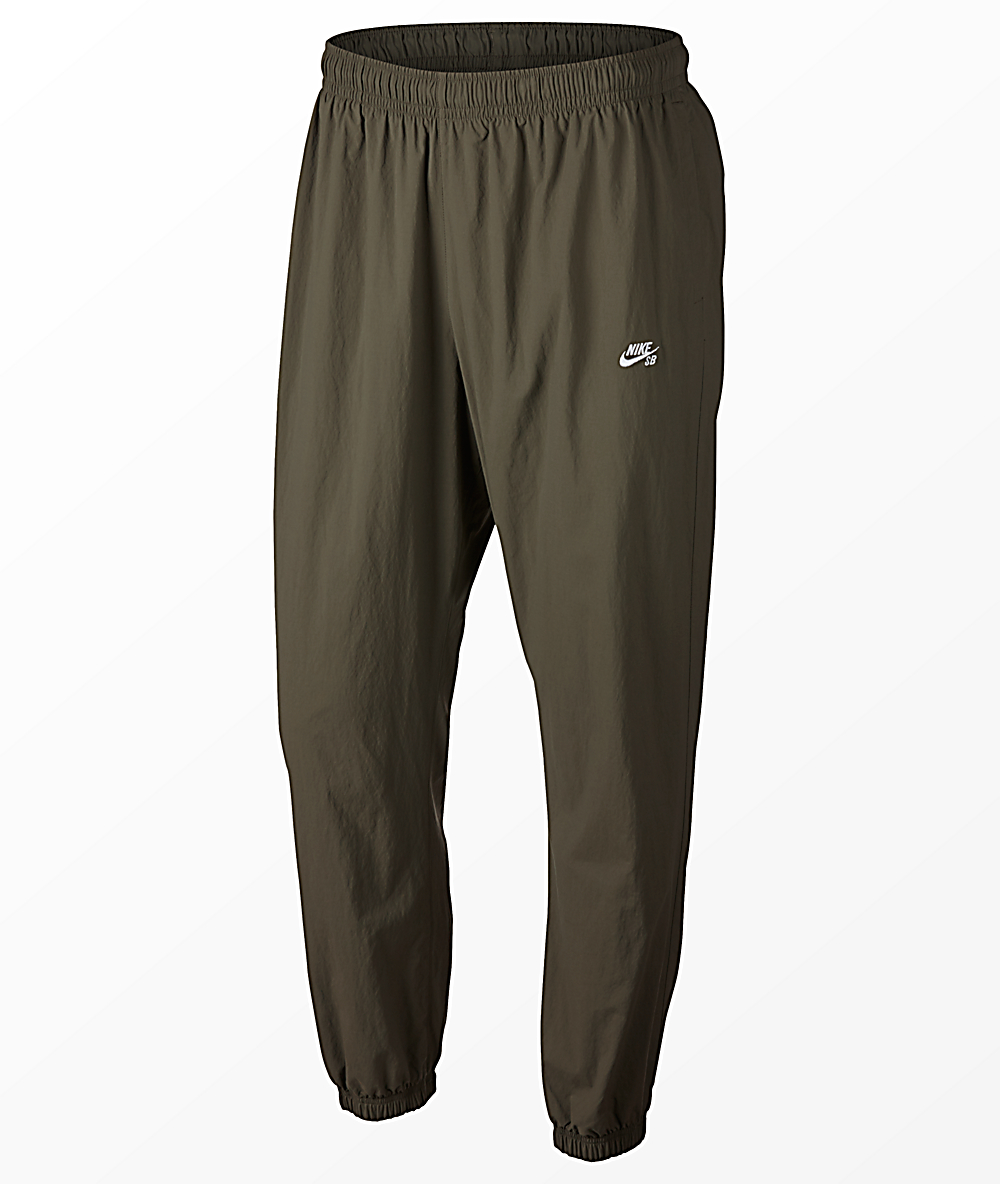 nike olive track pants