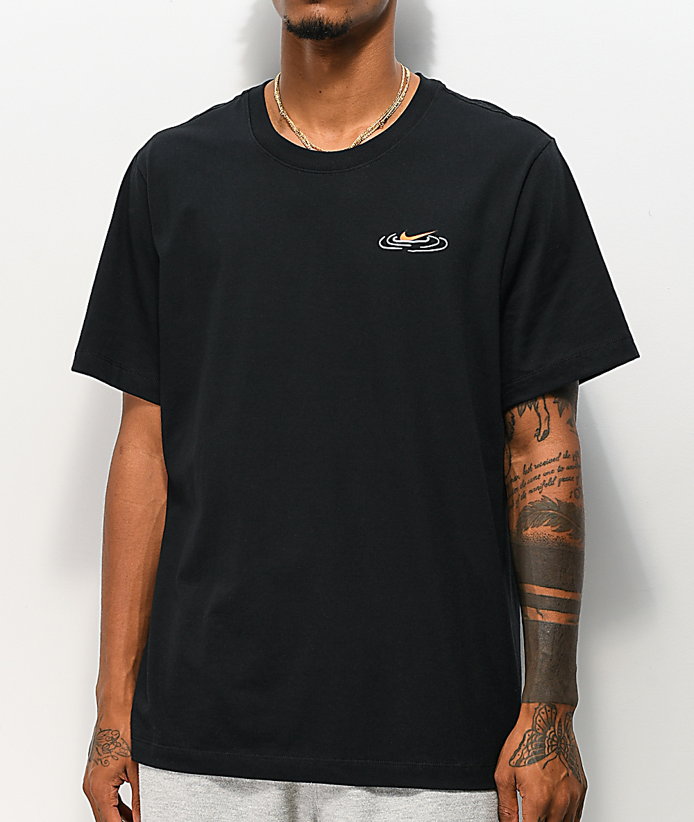 nike black cotton t shirt