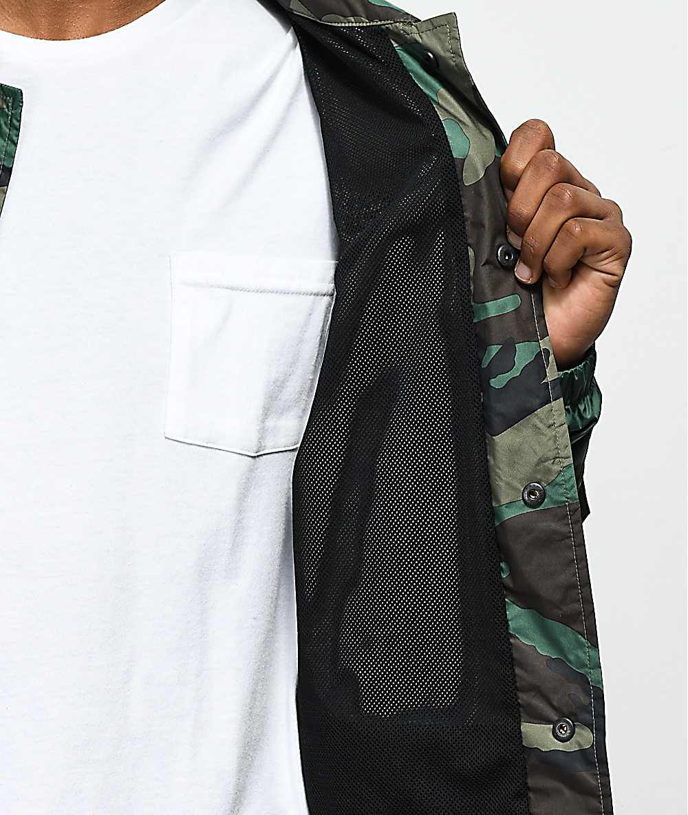 nike sb coach jacket camo