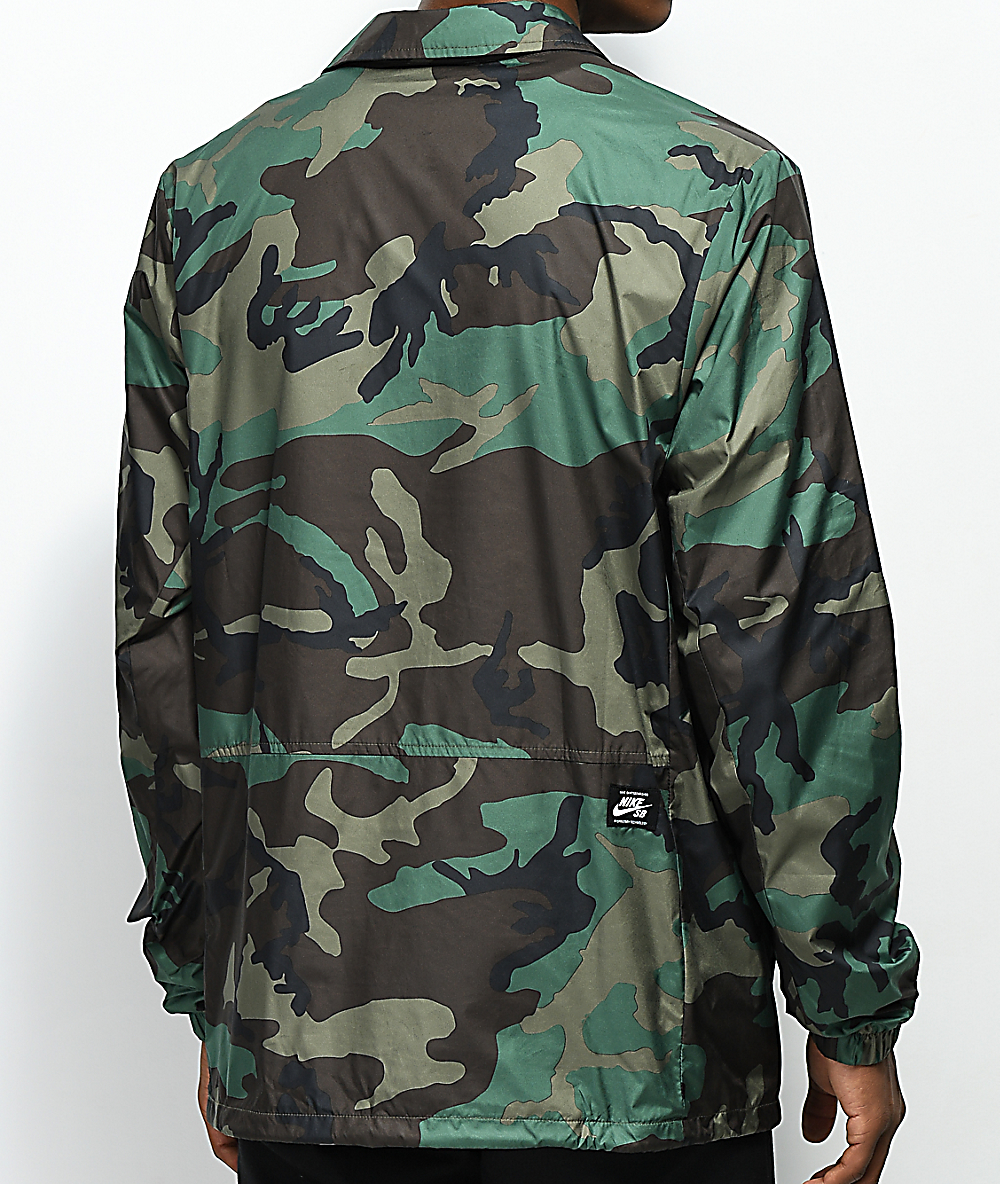 nike sb camo coach jacket