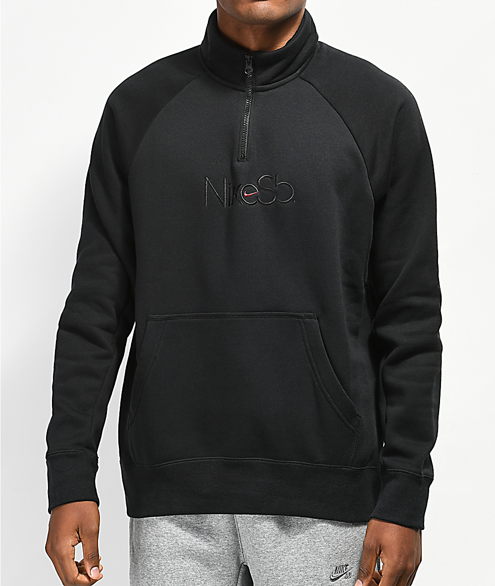 black zip up nike hoodie