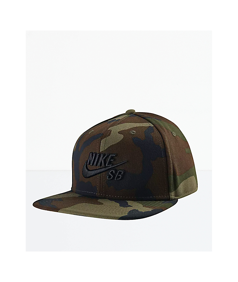 nike camo snapback