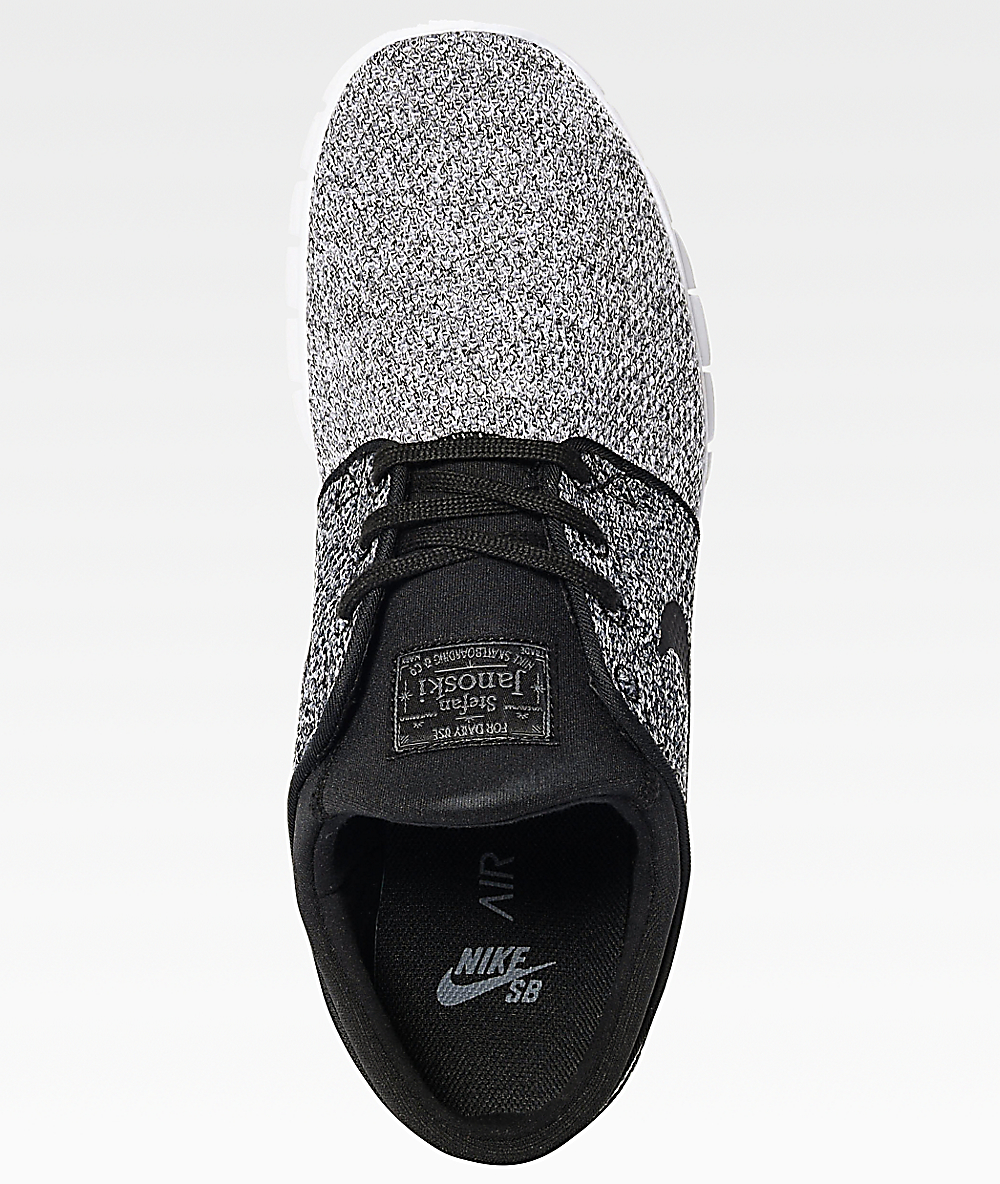 Nike SB Janoski Max zapatos de skate en gris, negro y blanco Nike SB Janoski Max zapatos de skate en gris, negro y blanco