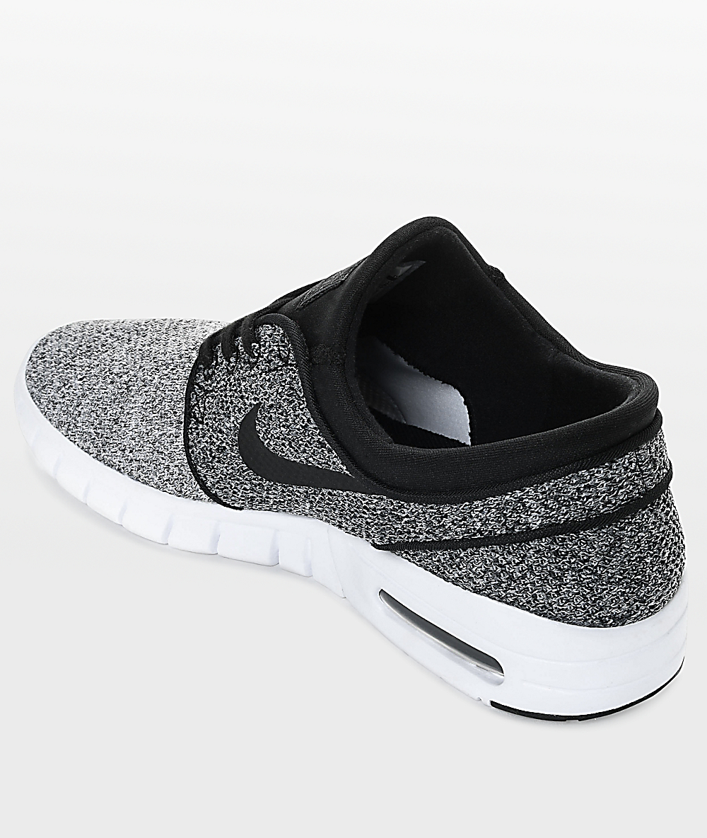 Nike SB Janoski Max zapatos de skate en gris, negro y blanco Nike SB Janoski Max zapatos de skate en gris, negro y blanco