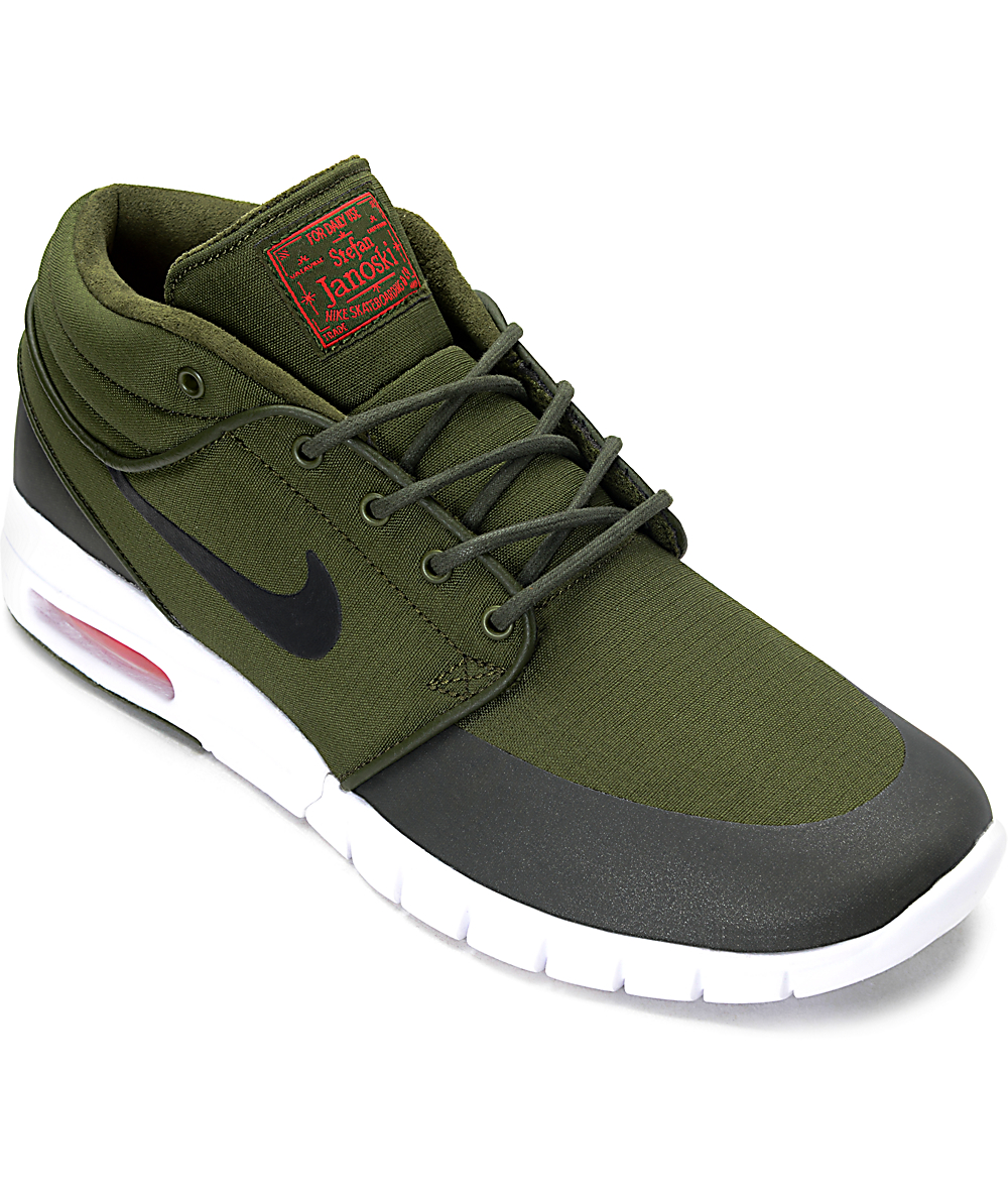 nike janoski verde oscuro