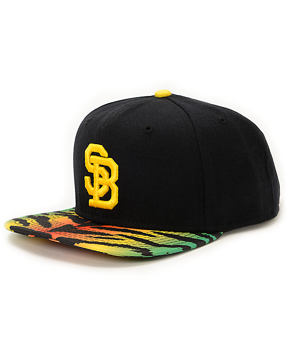 black and yellow nike hat