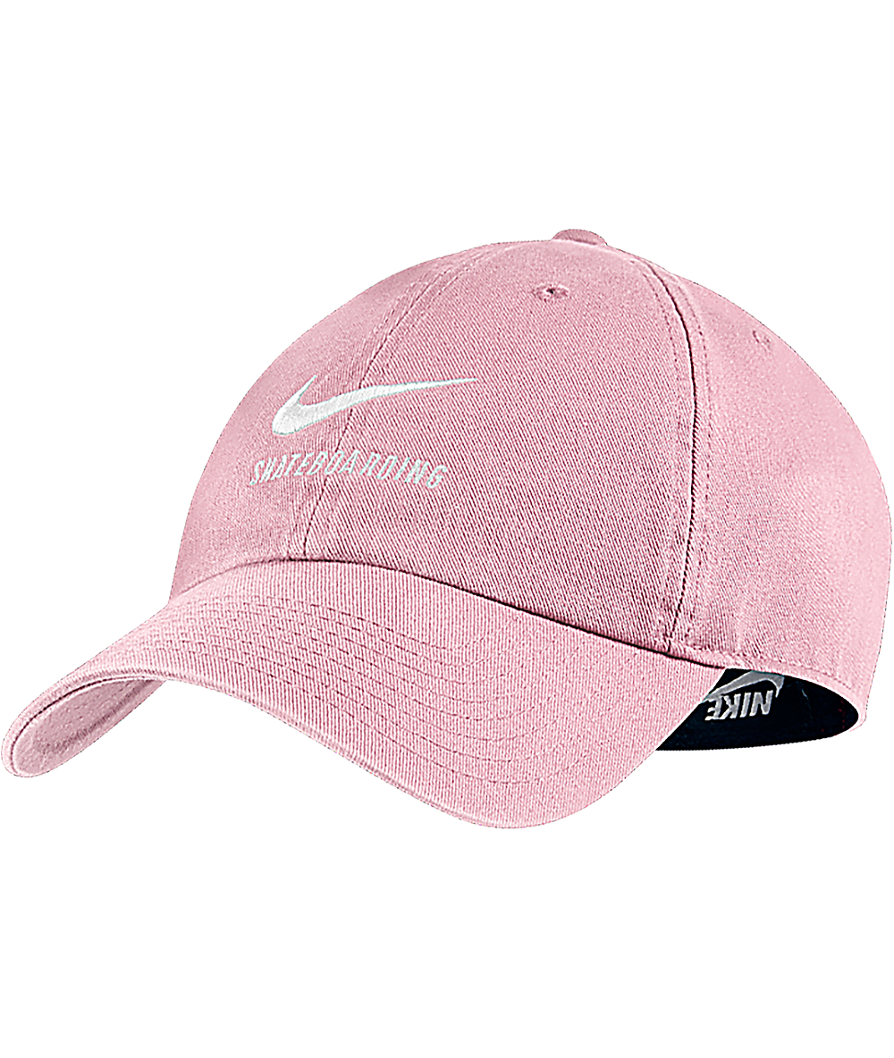 pink baseball cap nike