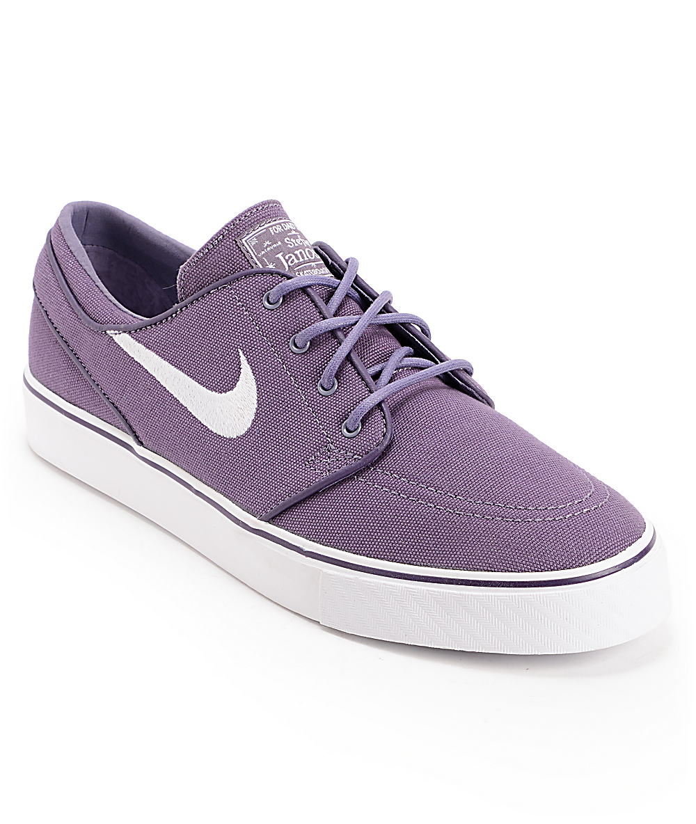 Nike SB Zoom Stefan Janoski Canyon Purple & White Canvas Shoes Nike SB Zoom Stefan Janoski Canyon Purple & White Canvas Shoes