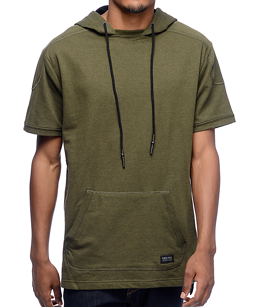 short sleeve hooded sweatshirt