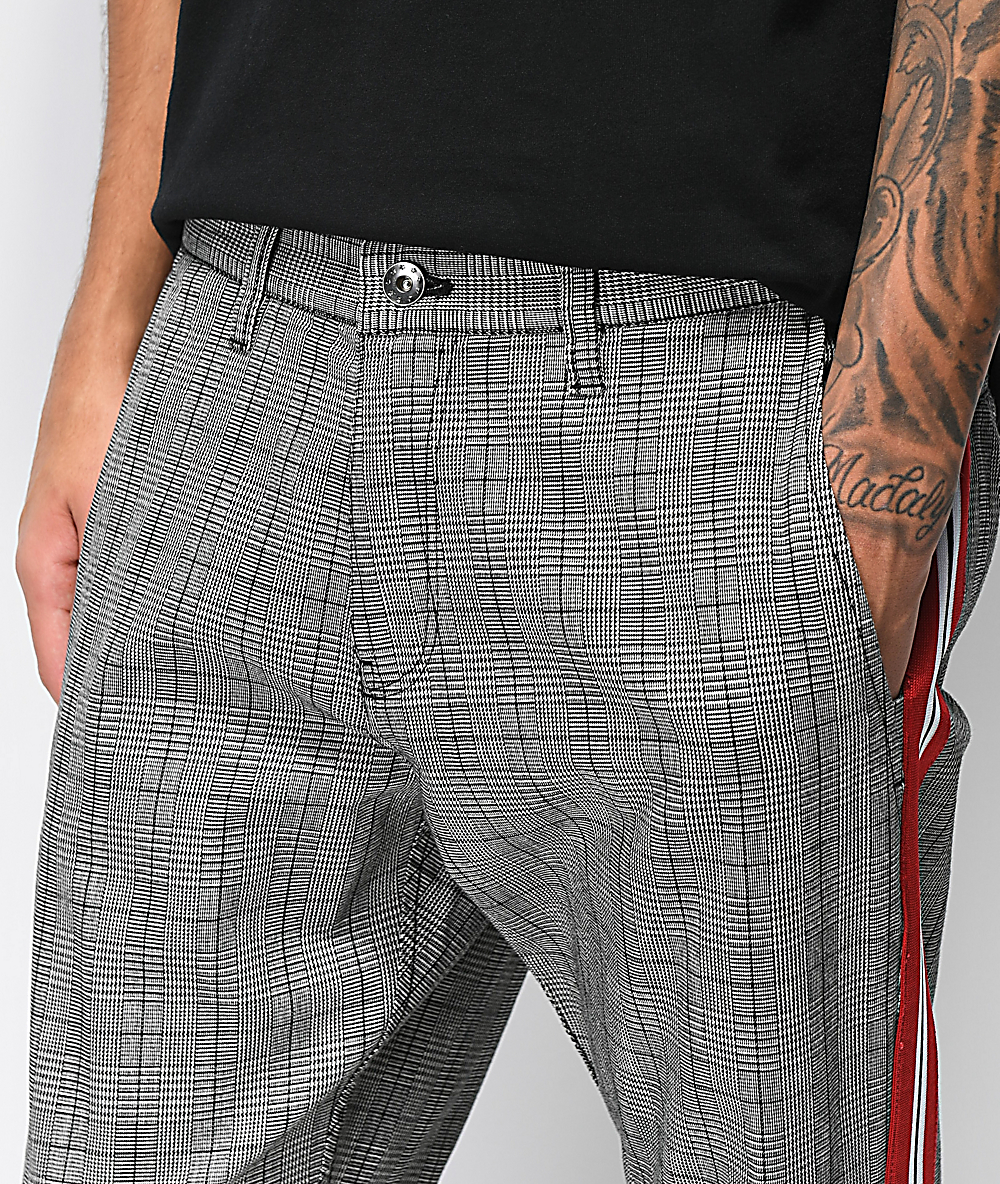 plaid chino pants