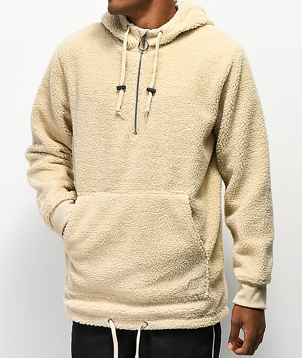 sherpa half zip up