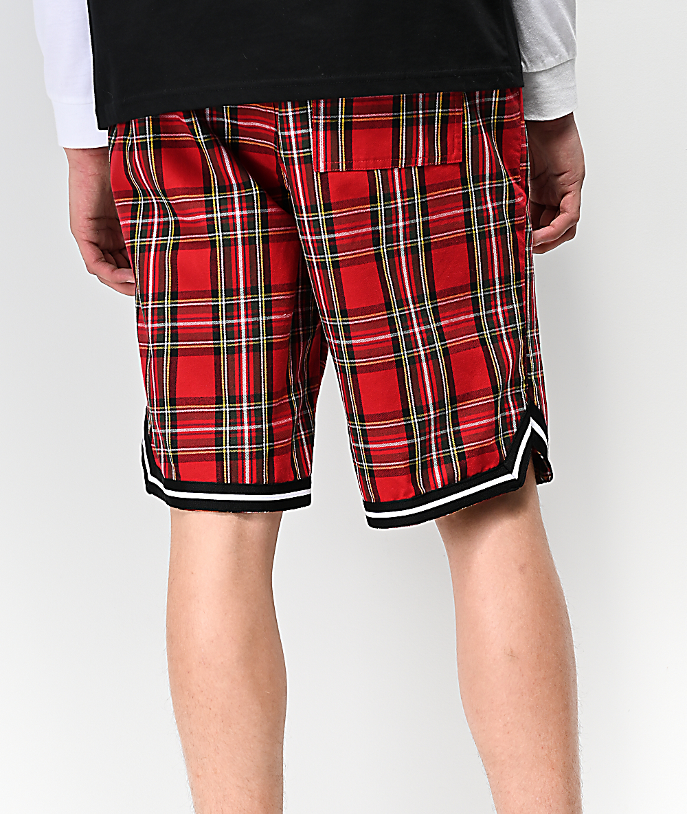 checkered basketball shorts