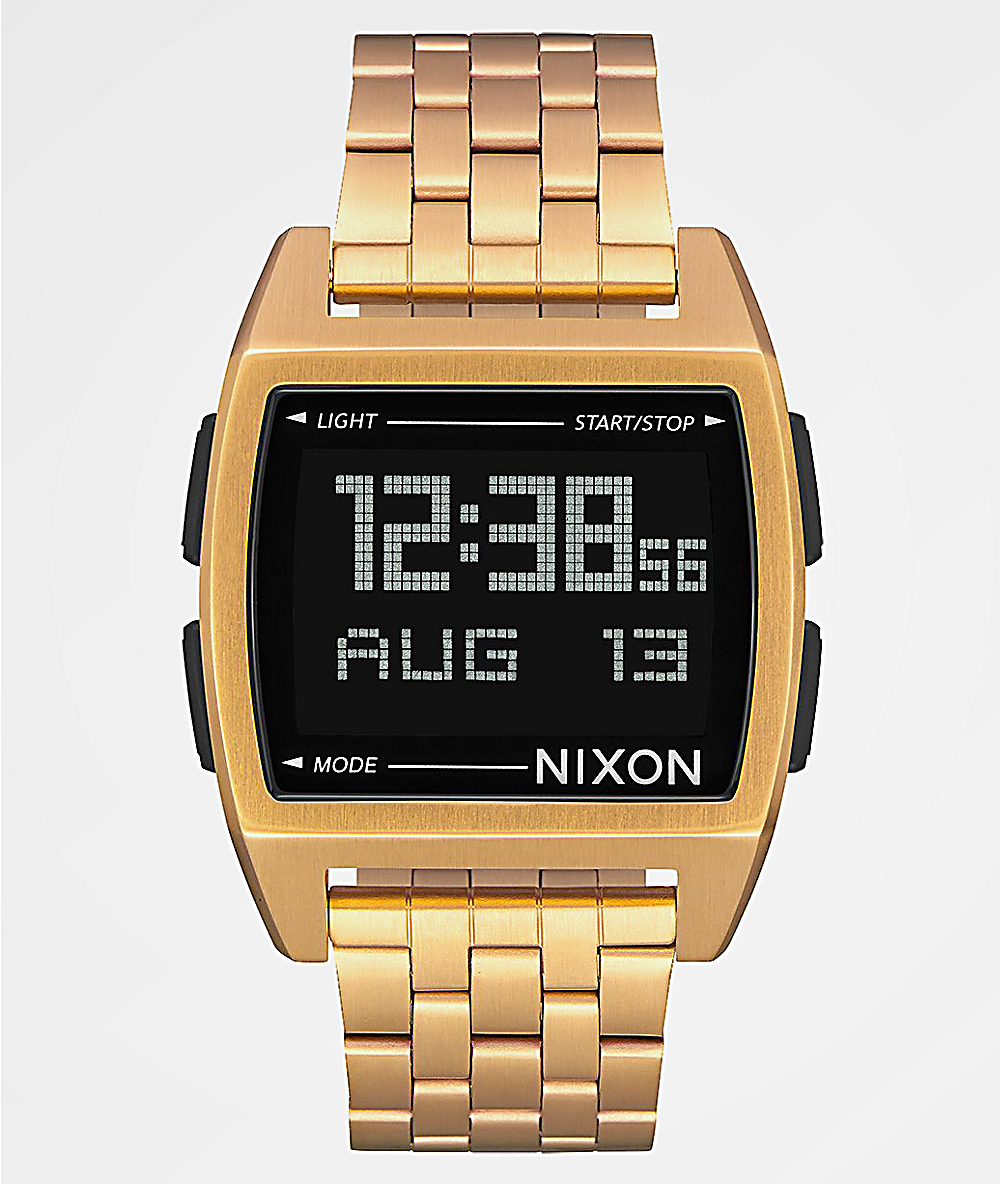 real gold digital watch