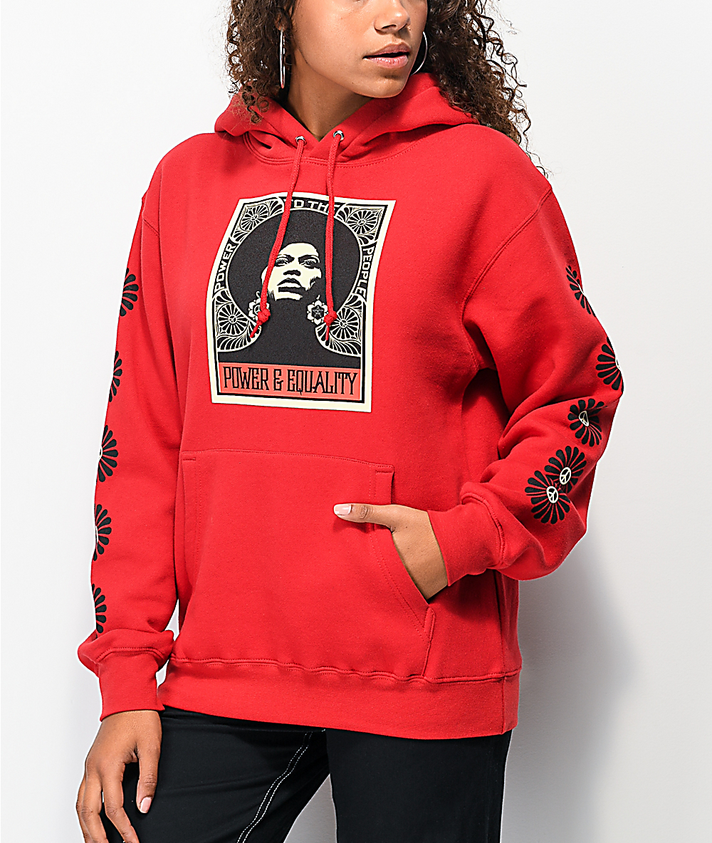 new look red hoodie