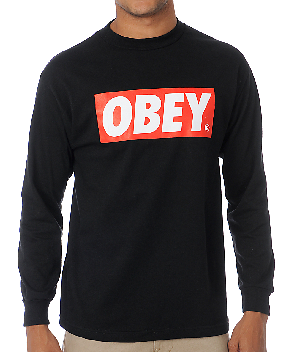 obey box logo tee