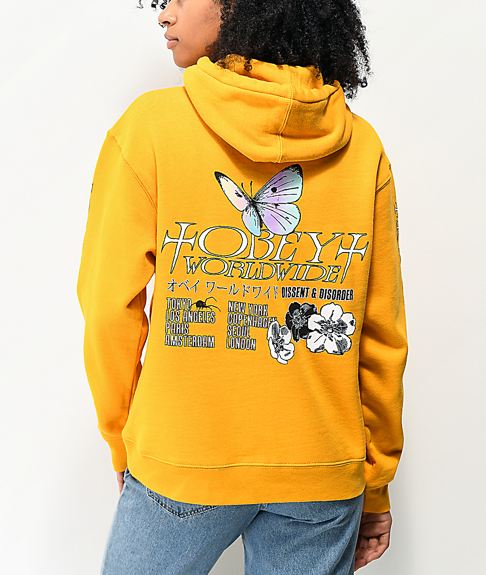 yellow obey sweater