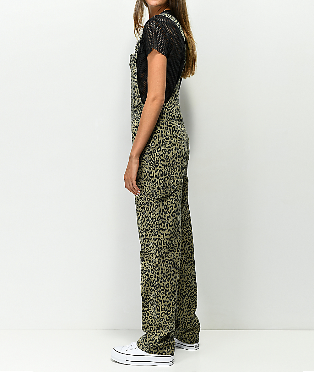 obey leopard overalls