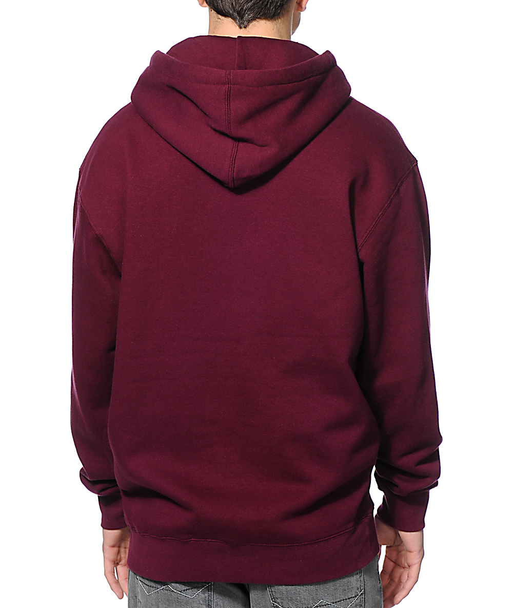 Obey Collegiate Burgundy Pullover Hoodie | Zumiez