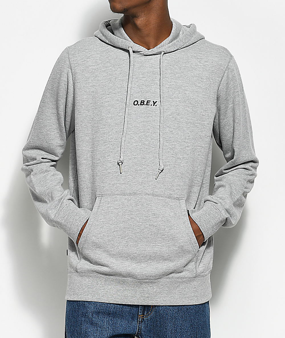 obey embroidered hoodie