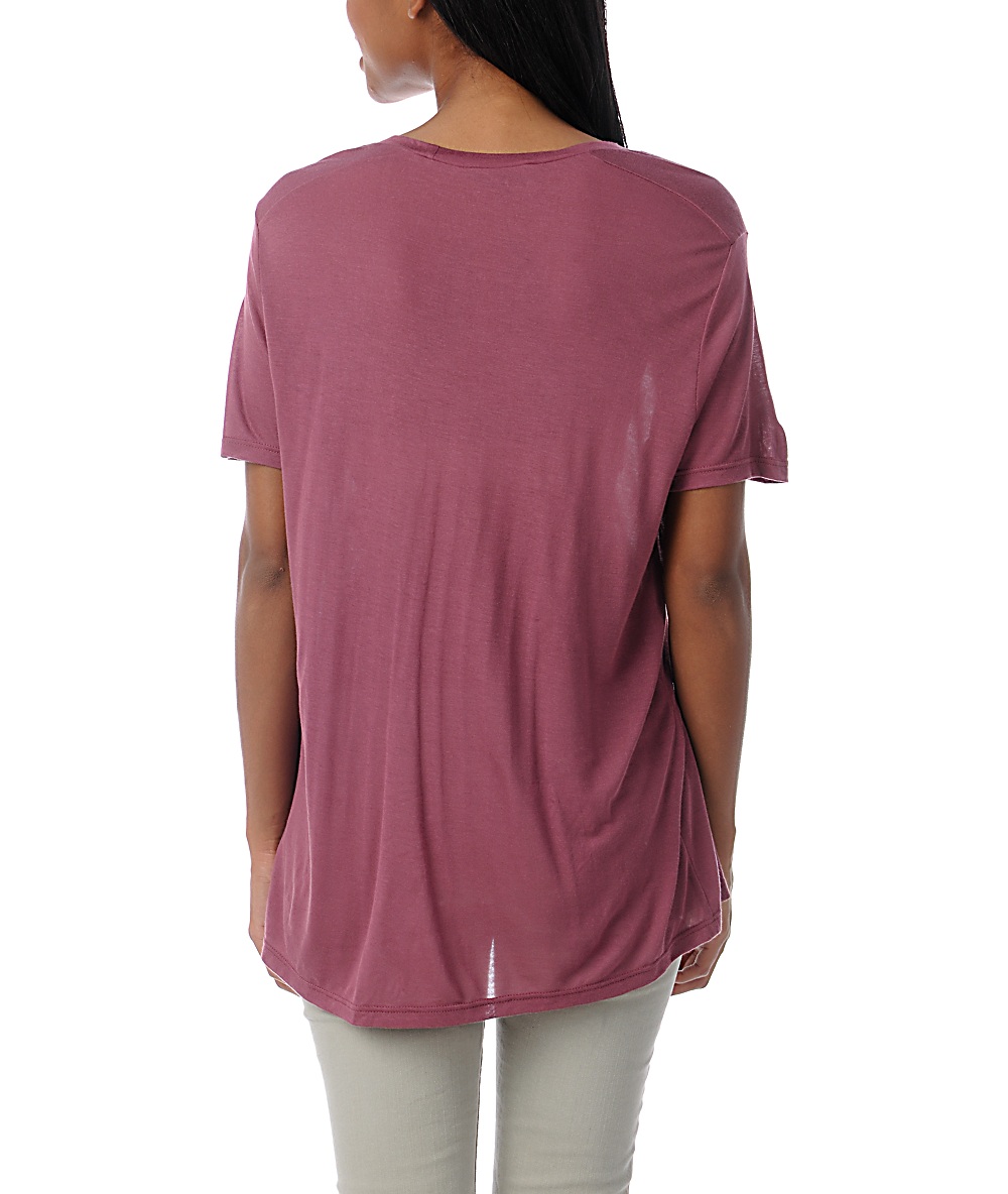 Obey Dance Floor Riot Berry Red T Shirt Zumiez